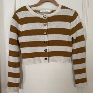 Bishop + Young Villeroy Stripe Cardigan Size XS Like New
